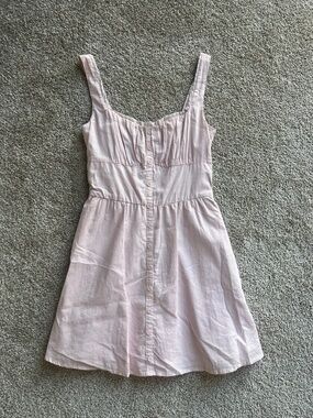 Hollister Blush Pink Smocked Dress